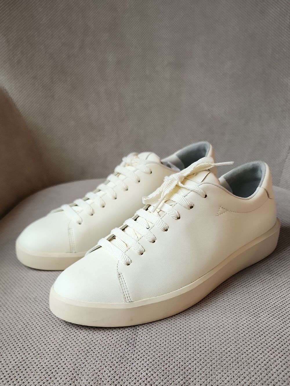 Everlane Off-White Low-Top Leather Sneakers